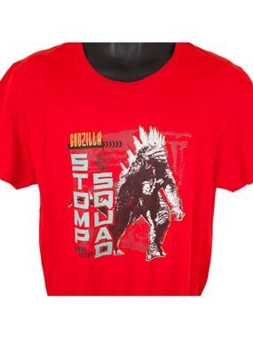 Godzilla X Kong T Shirt Mens Size Large Red The New Empire Kaiju Monster Movie